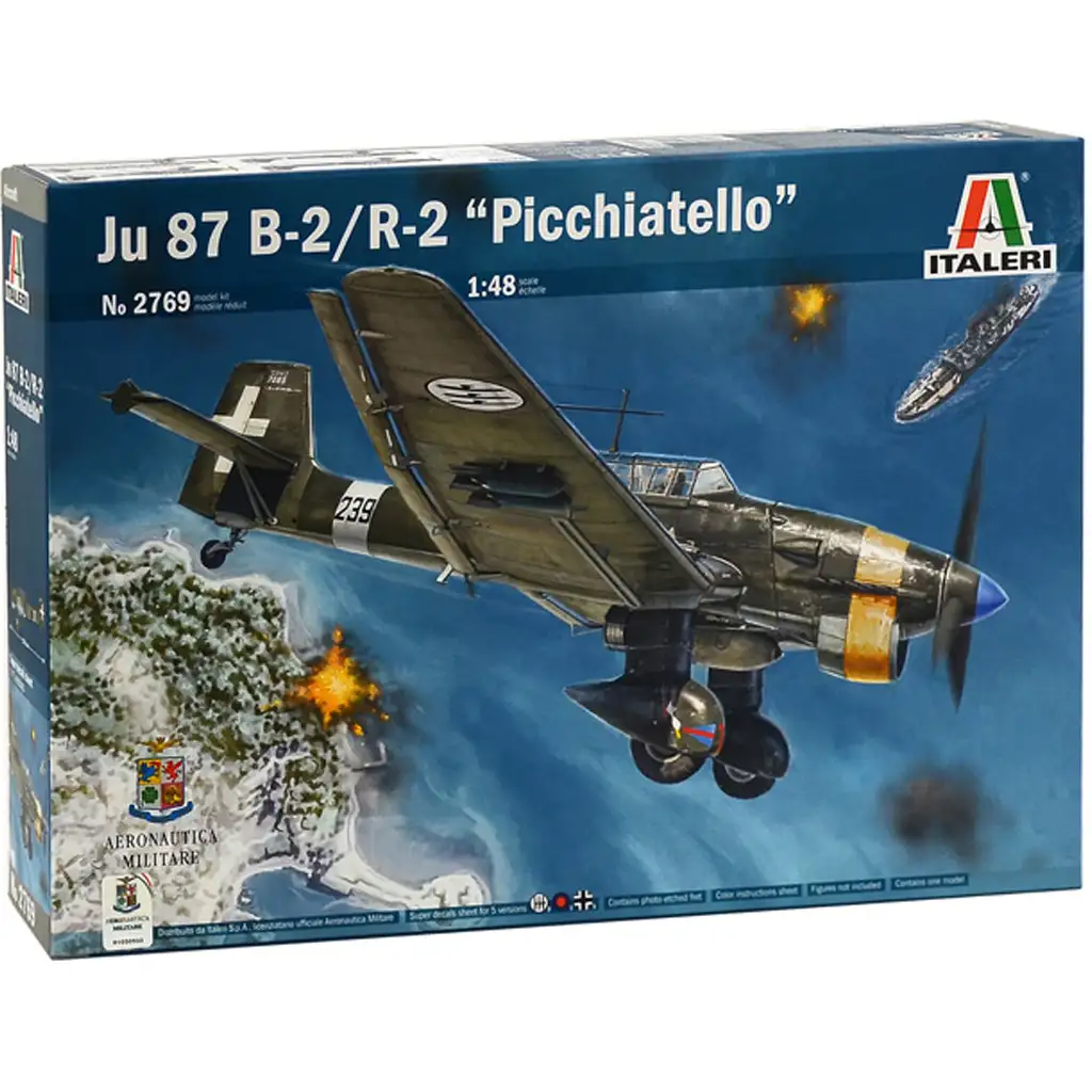 Italeri 1/48 Ju 87 B-2/R-2 Picchiatello repülőgép makett kép 1