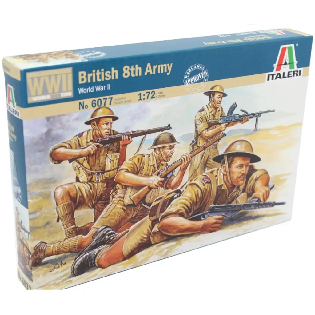 Italeri 1/72 Britská 8. armáda Brit vojenské figúrky model
