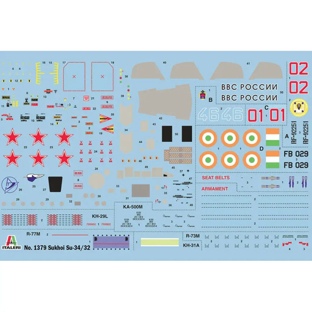 Italeri 1/72 Sukhoi Su-34/Su-32 FN stíhací bombardér model lietadla kép 2