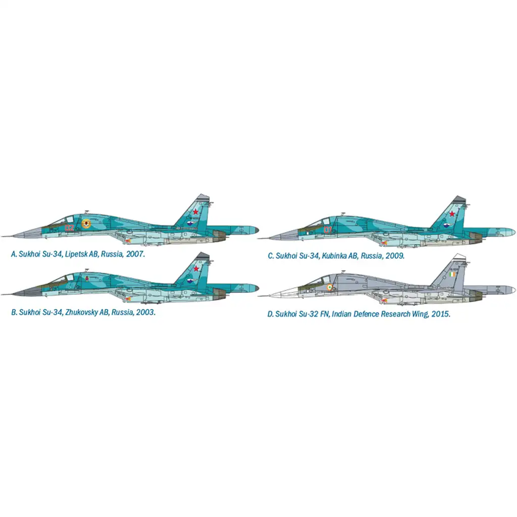 Italeri 1/72 Sukhoi Su-34/Su-32 FN stíhací bombardér model lietadla kép 3