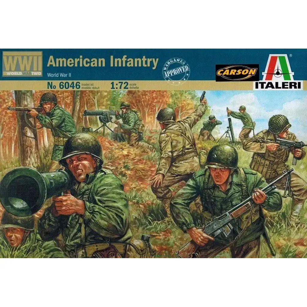Italeri 1/72 Americká pechota WWII. vojenské figúrky