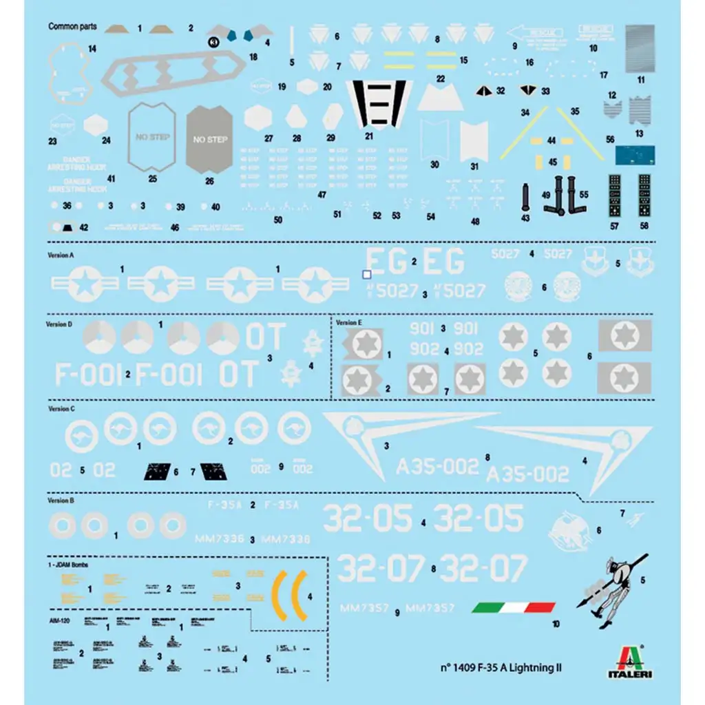 Italeri 1/72 F-35A Lightning II stíhačka model kép 2