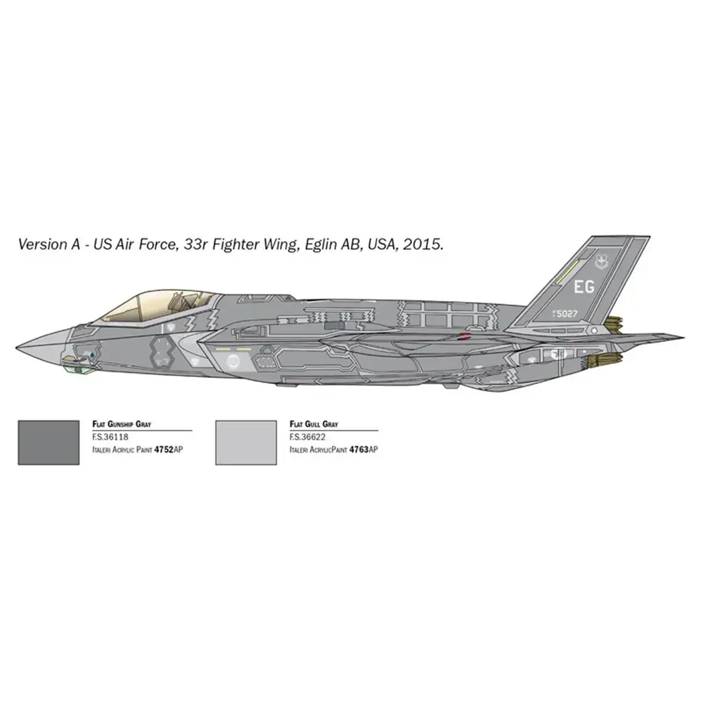 Italeri 1/72 F-35A Lightning II stíhačka model kép 3