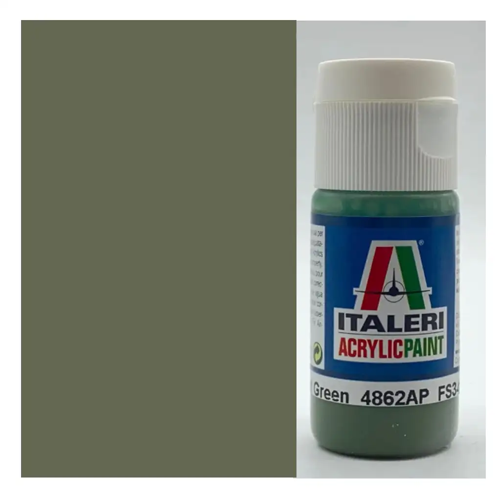 Italeri Flat Green (4862AP) - Matná zelená modelárska farba 20ml