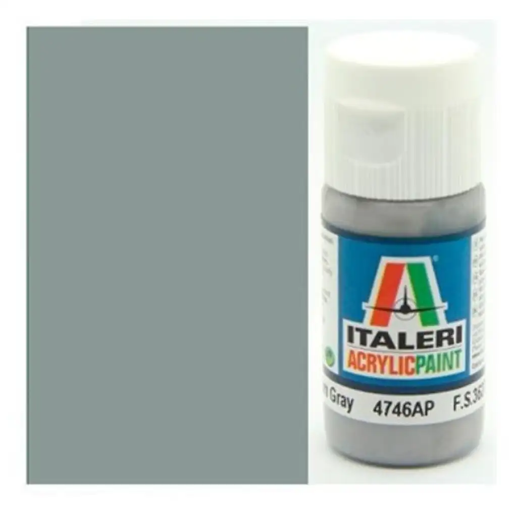 Italeri Flat Medium Grey (4746AP) - Matná stredne sivá modelárska farba 20ml