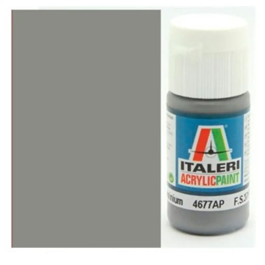 Italeri Metal Flat Aluminium (4677AP) - Kovový matný strieborný modelársky náter 20 ml
