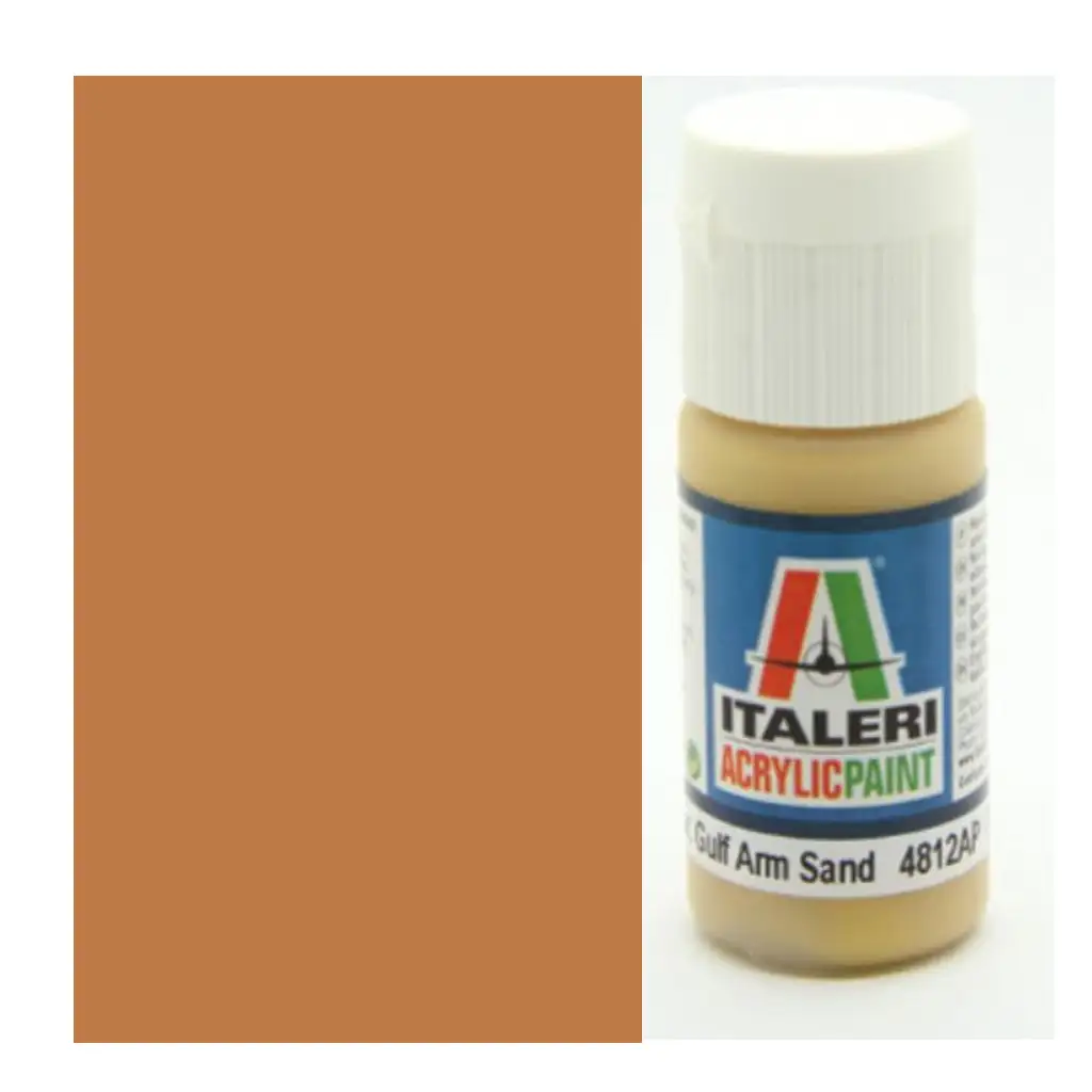 Italeri Flat US Army/Mar.Gulf Armor Sand (4812AP) - Matt US Army/Mar.Gulf páncélos sivatagi homok makett festék 20ml kép 1