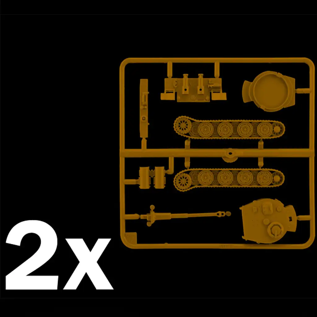 Italeri 1/72 Pz. Kpfw. VI Tiger I Ausf. E Tiger tank 2-dielna modelová sada kép 6