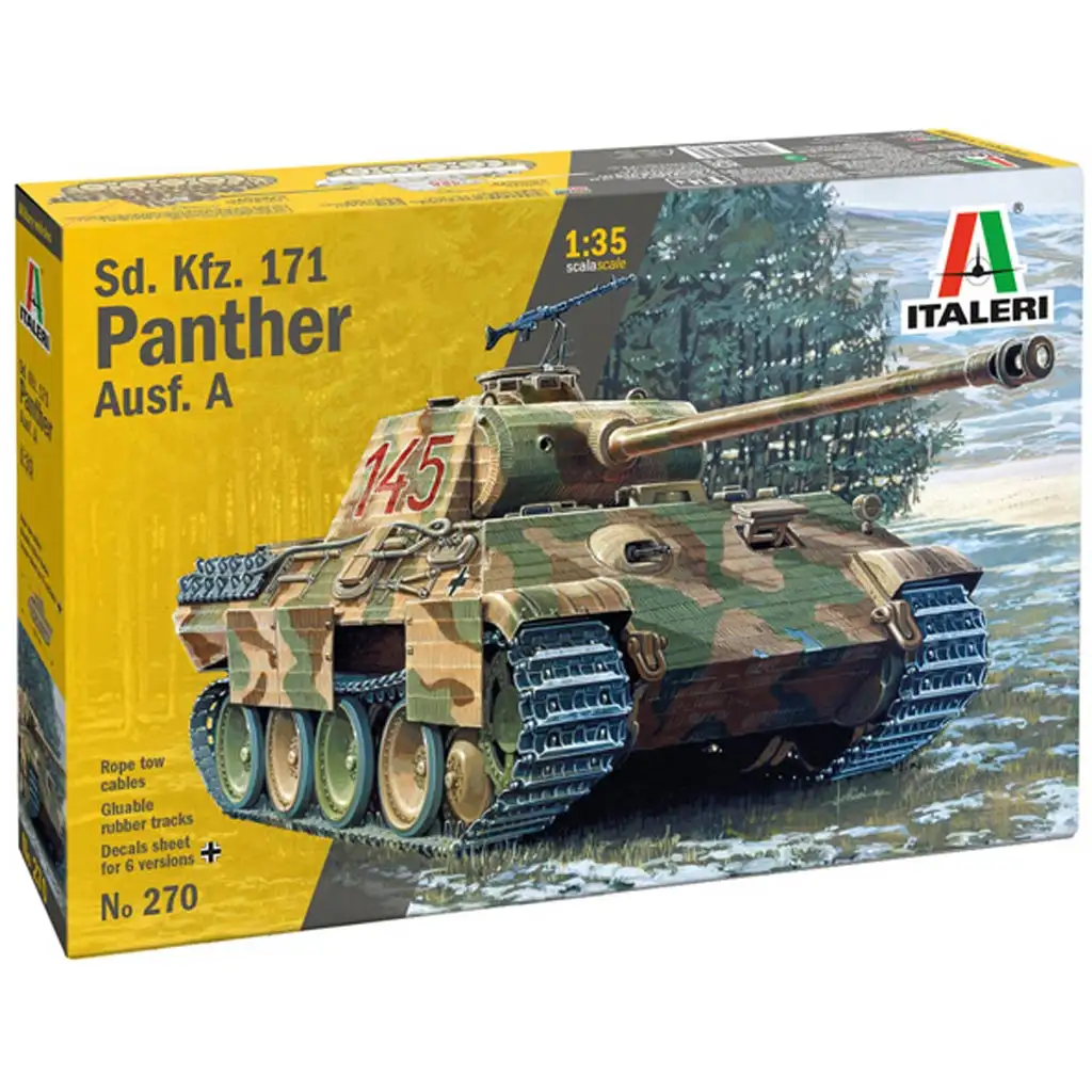 Italeri 1/35 Sd.Kfz. 171 Panther Ausf. A harckocsi makett kép 1