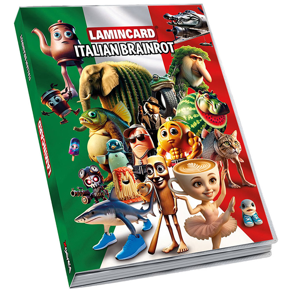Taliansky album na zbieranie kariet Brainrot Lamincard