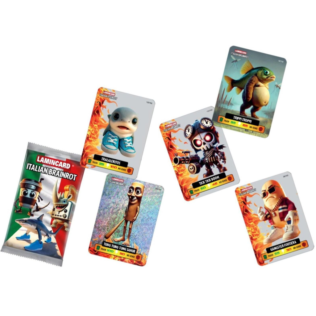 Talianska Brainrot Lamincard zberateľská karta kép 2
