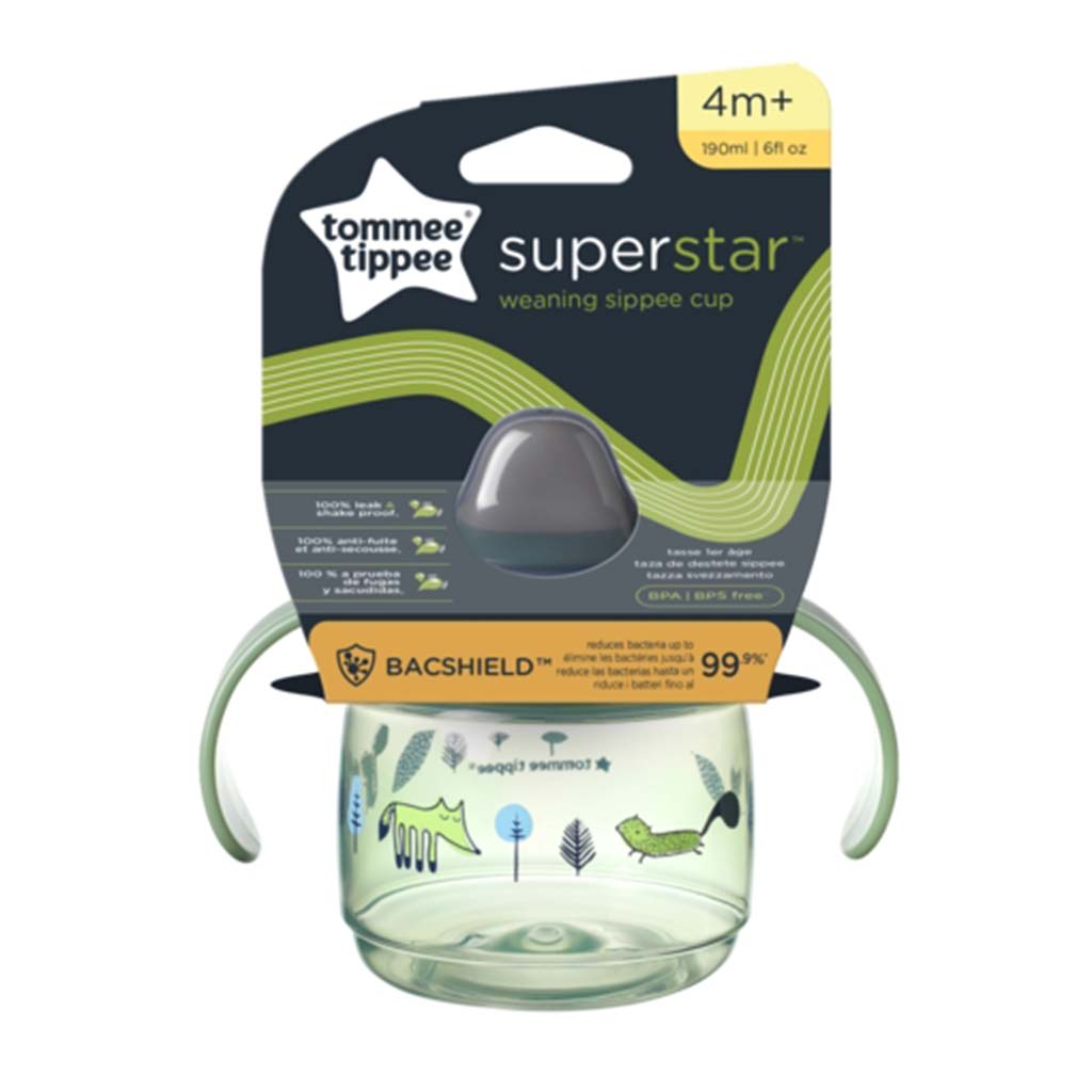Tommee Tippee: Superstar Itatópohár zöld színben 190ml (4 hó+) kép 1