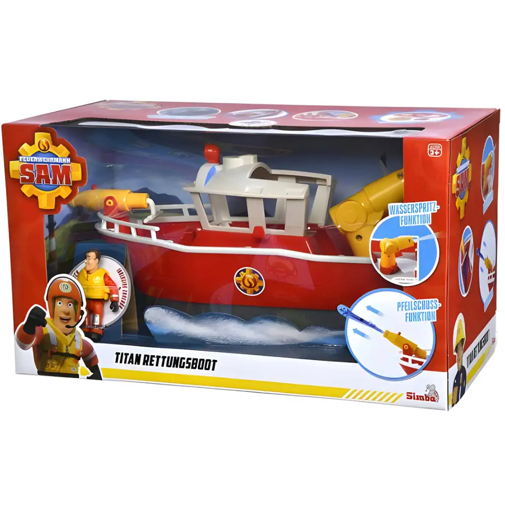 Sam hasič: Hasičský člnok - Simba Toys kép 3
