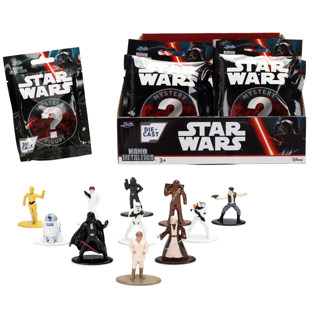 Star Wars Nanofigs gyűjthető fém meglepetés figurák 1db - Jada Toys kép 1