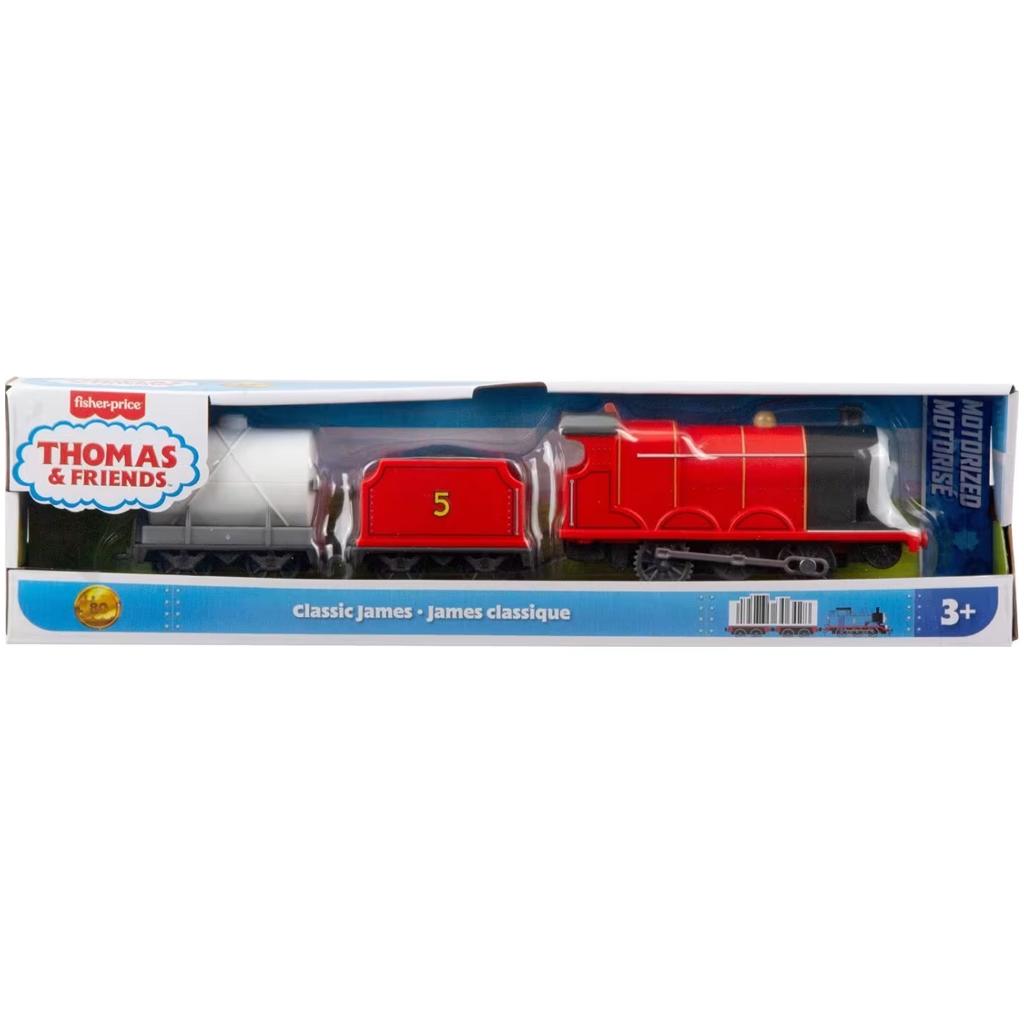 Fisher-Price: Thomas a priatelia - Motorizovaný rušeň James s nákladom - Mattel