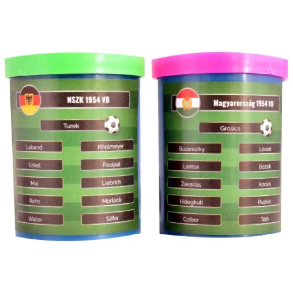 Zahrajte si znovu finále MS 1954! gombíkový futbal Maďarsko-Nemecko s darčekovým tímom