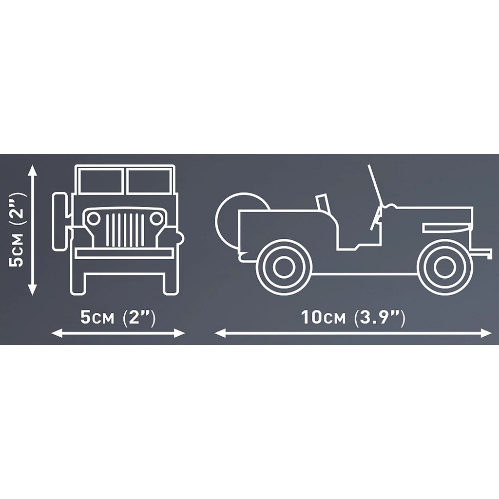 COBI: Jeep Willys CJ-2A stavebnica (24517) kép 3