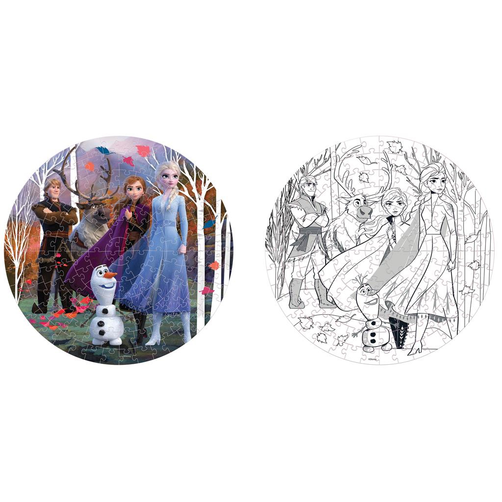 Luna: Ľadové kráľovstvo 2 – 2 v 1, okrúhle omaľovánkové puzzle, 150 dielikov kép 2