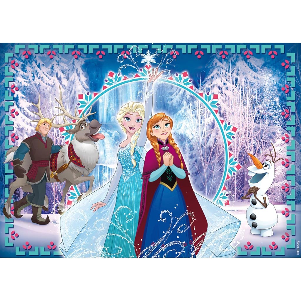 Frozen 2 v 1 250-dielne puzzle a omaľovánka 50x35 cm - Lisciani kép 2