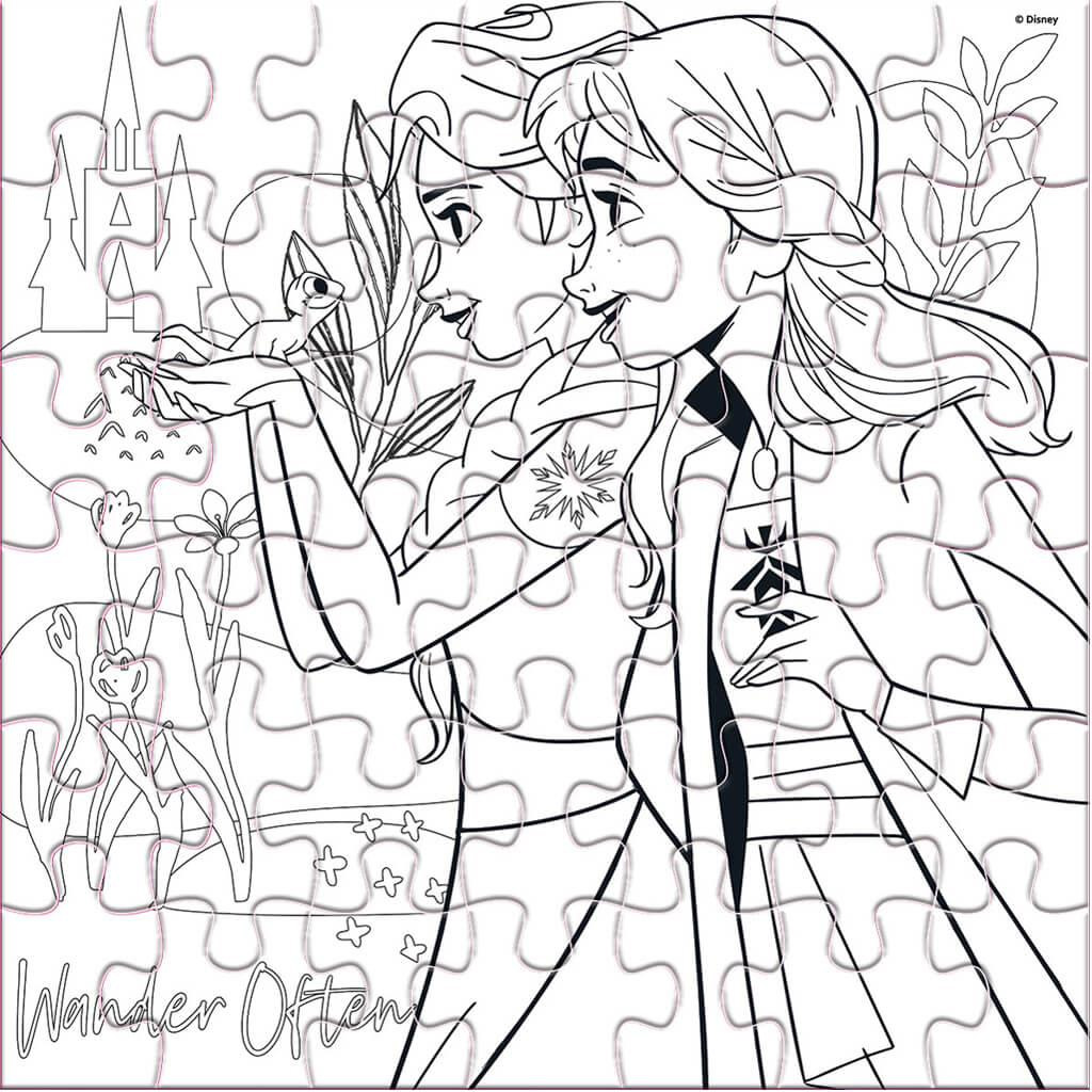 Luna: Ľadové kráľovstvo 2 súrodenci 42-dielne omaľovateľné puzzle kép 3