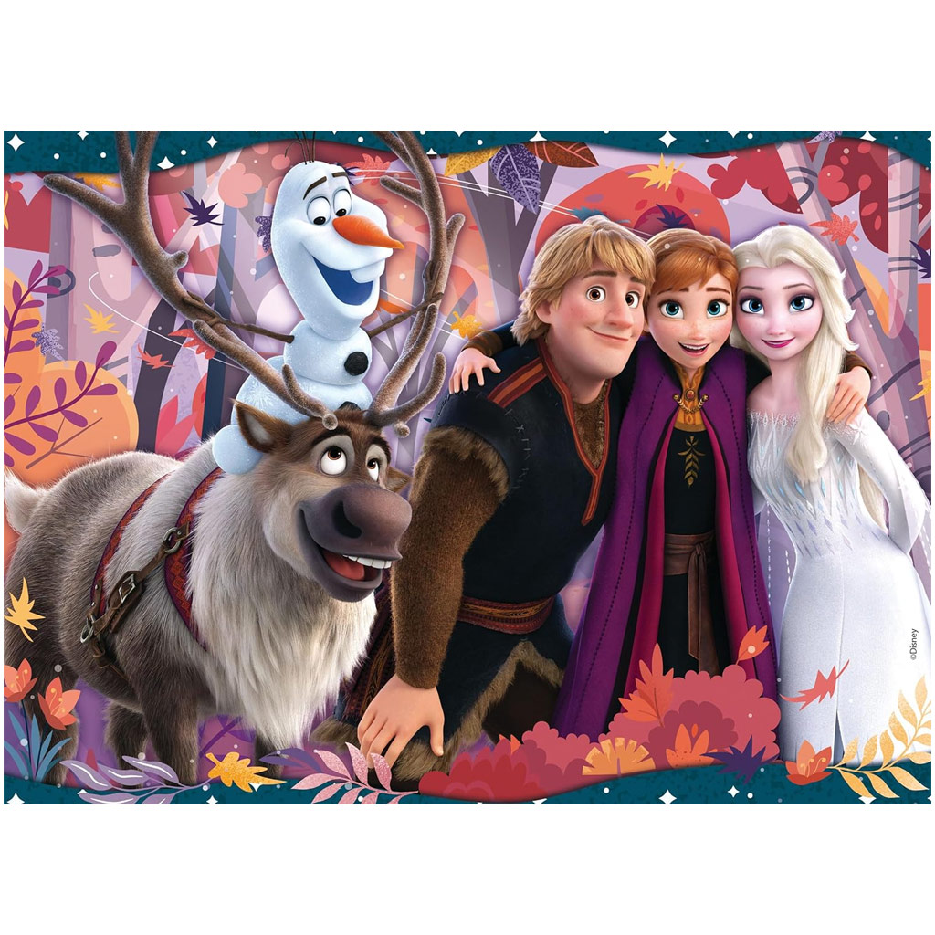 Frozen 2 v 1 s 48-dielnym puzzle a omaľovánkou 35x25 cm - Lisciani kép 2