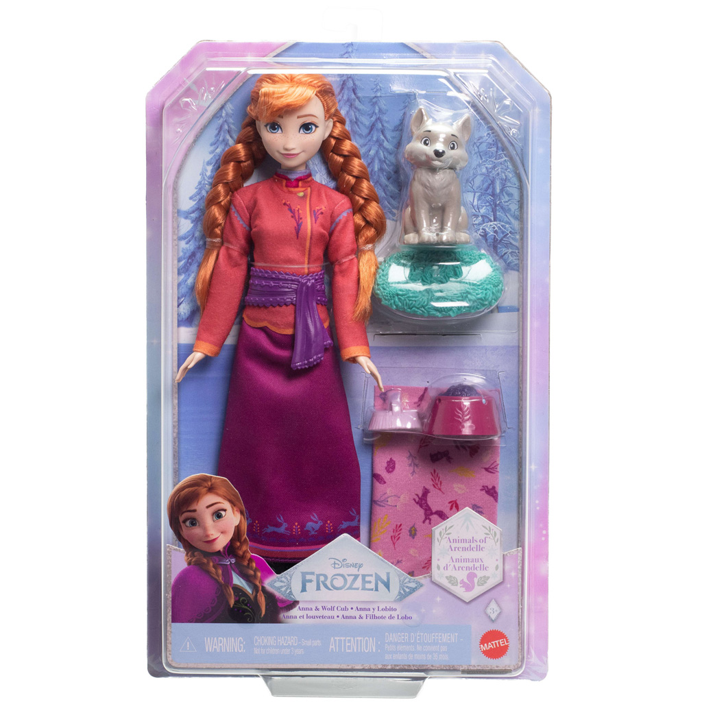 Ľadové kráľovstvo: Anna a malá polárna líška - súprava figúrok, Mattel