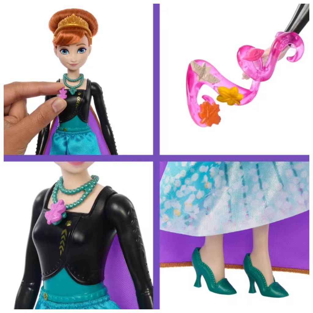 Ľadové kráľovstvo: Krištáľové prekvapenie - bábika Anna - Mattel kép 2