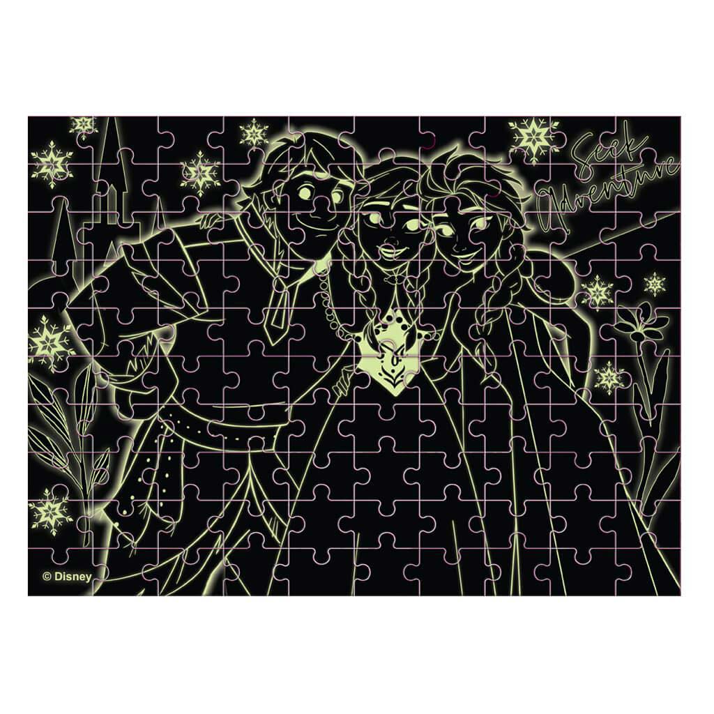 Luna: Frozen, 100-dielna svietiaca puzzle do tmy kép 3