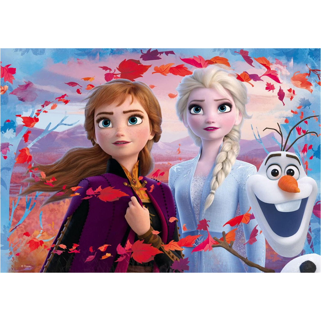 Frozen 2 2 v 1 60-dielne puzzle a omaľovánka 50x35 cm - Lisciani kép 2