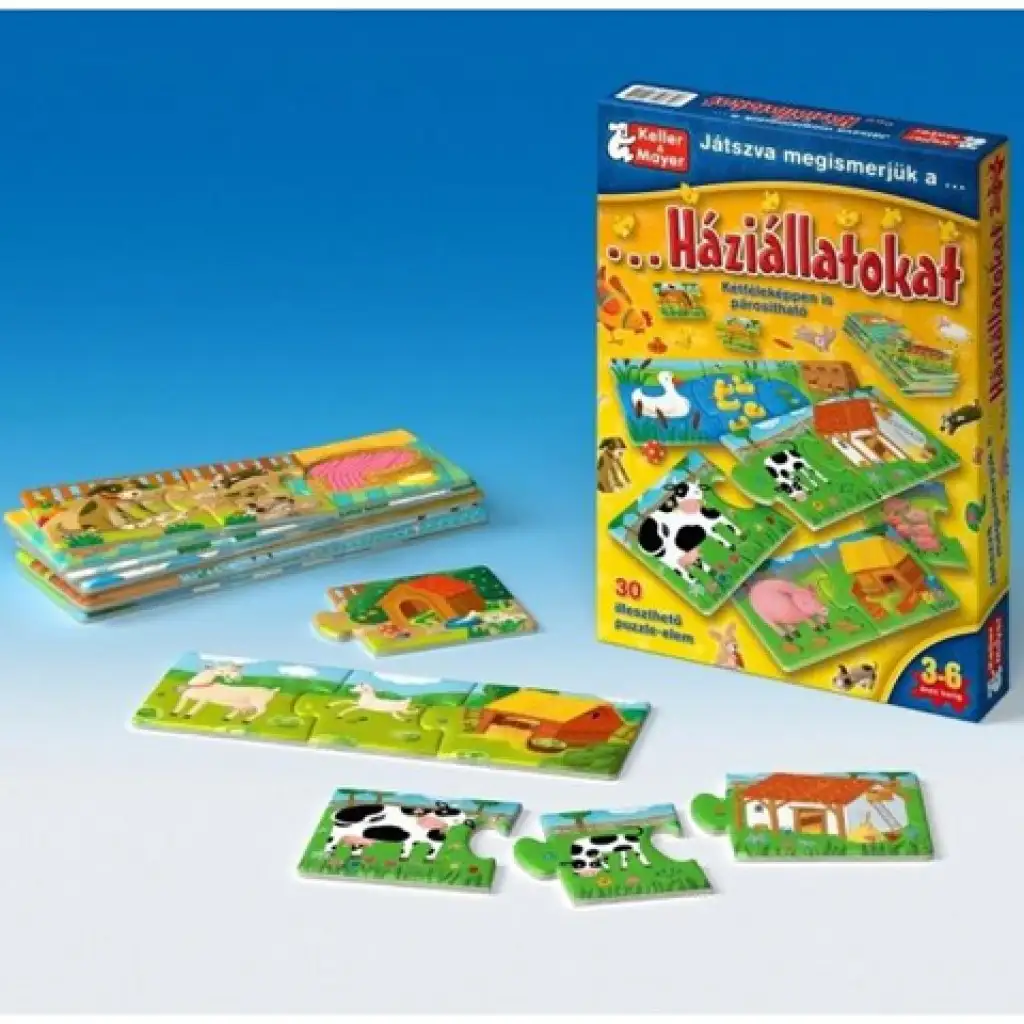 Játszva megismerjük a háziállatokat társasjáték kép 2