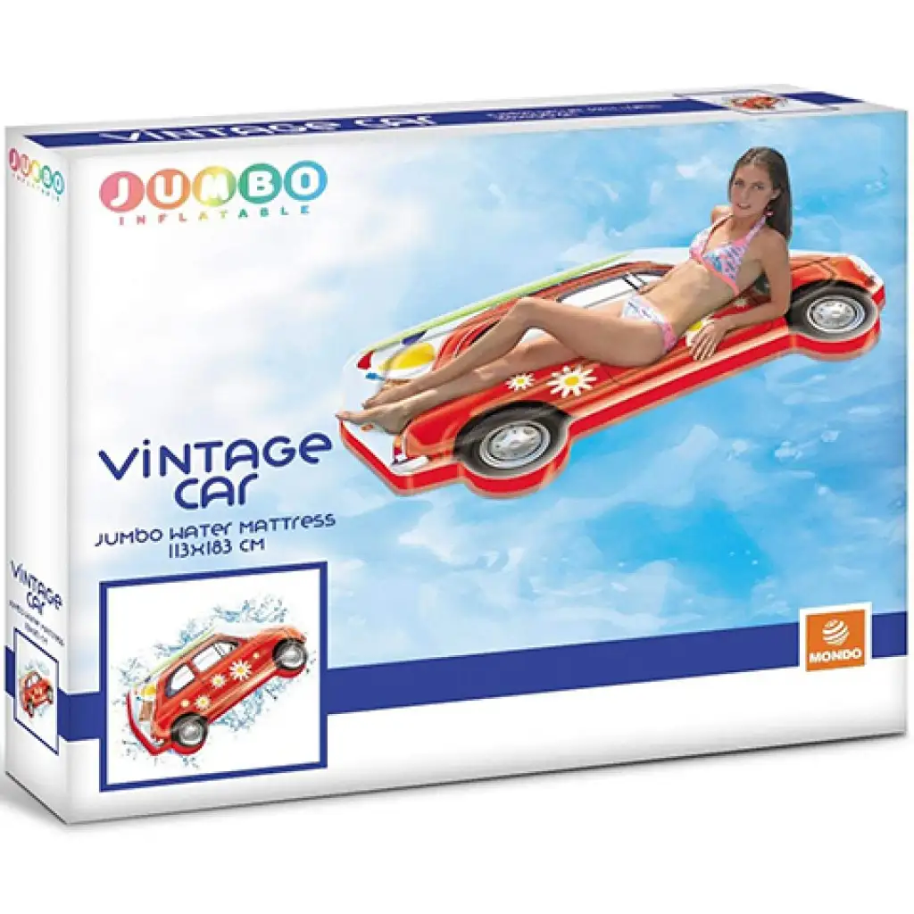 Jumbo Retro auto gumový matrac 113x183cm - Mondo Toys