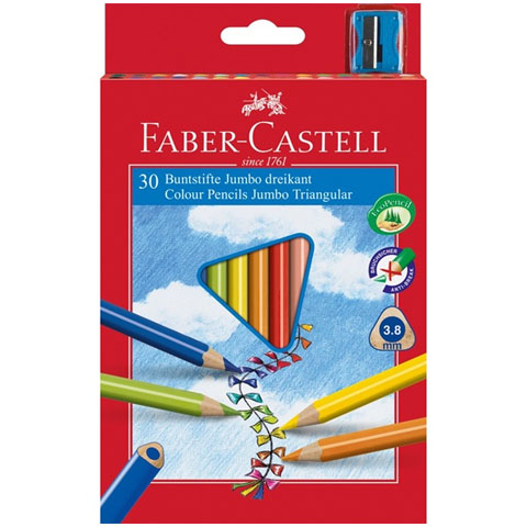 Faber-Castell: Junior farebné ceruzky 30ks+strúhadlo