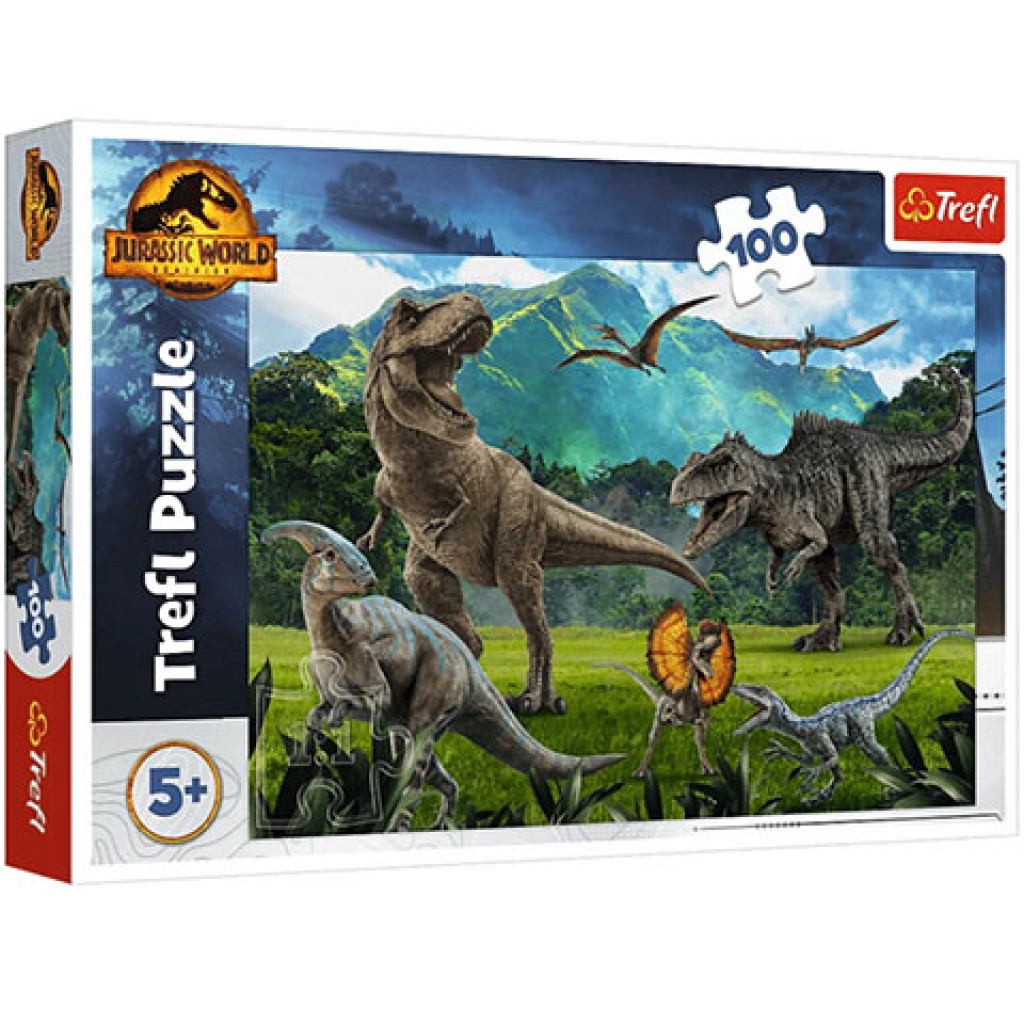Jurassic World: Dinosaury z Jurassic Park 100 dielne puzzle - Trefl