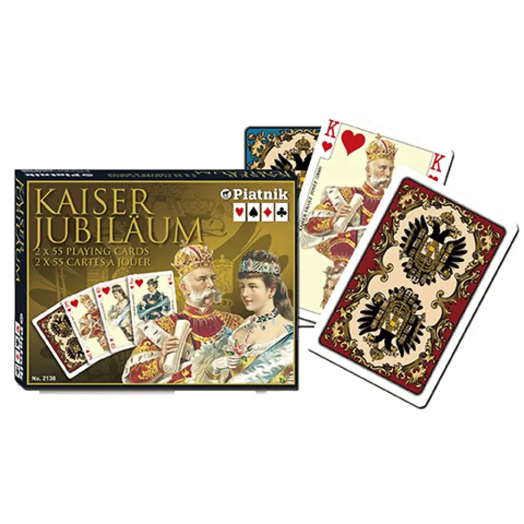 Luxusné žolíkové karty - Kaiser Jubiläum 2x55 kariet - Piatnik