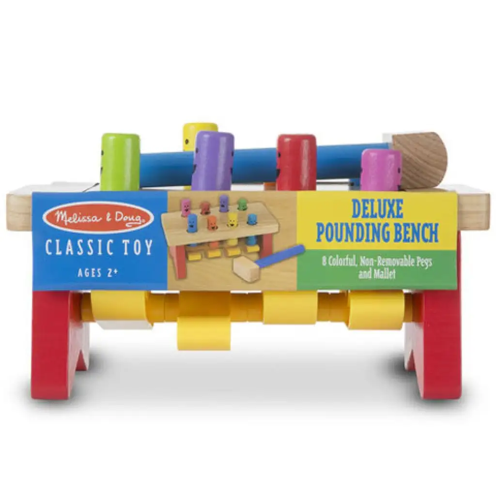 Kalapálós asztal fa készségfejlesztő - Melissa & Doug kép 1