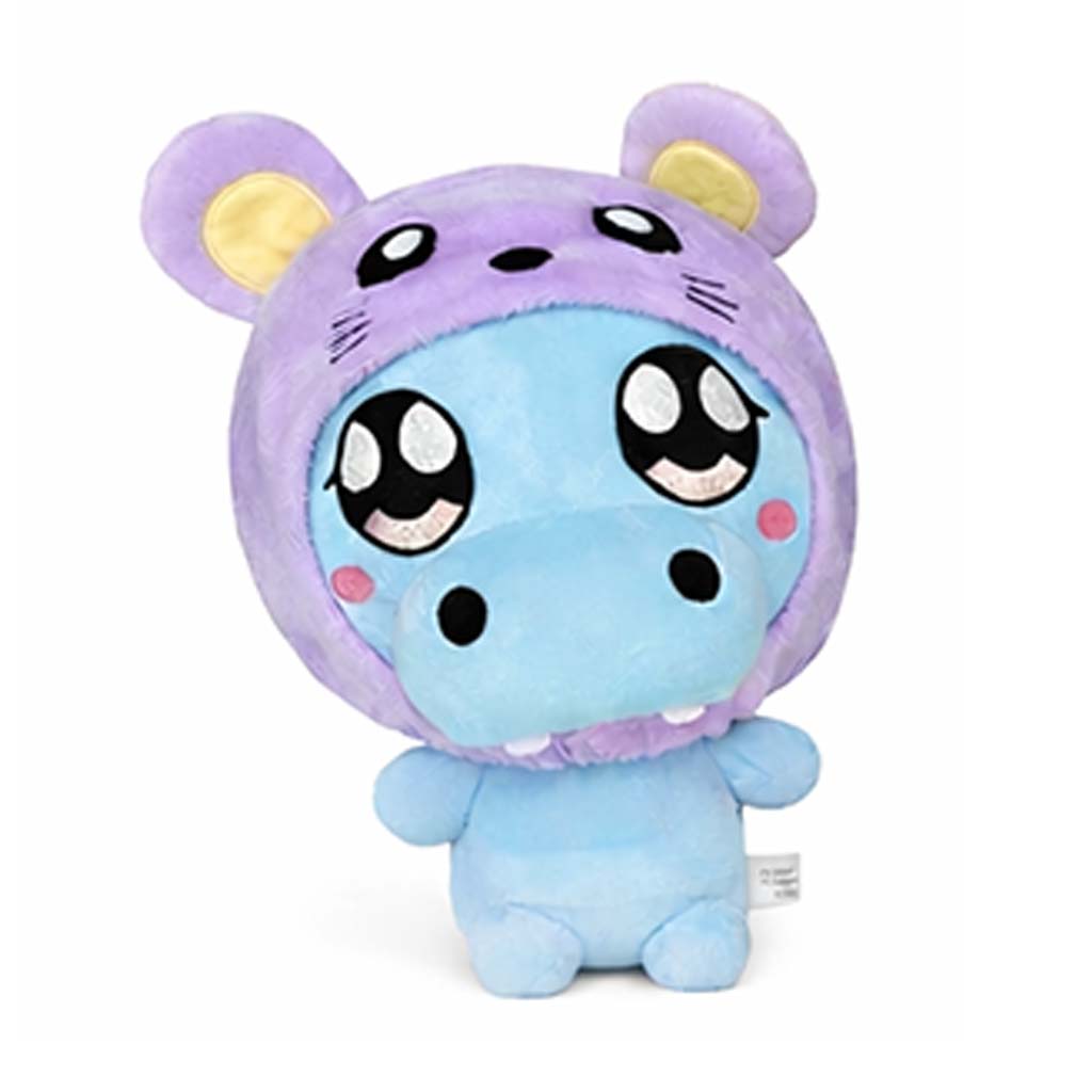 Hoody Kin Academy: plyšový hroch s kapucňou, 30 cm