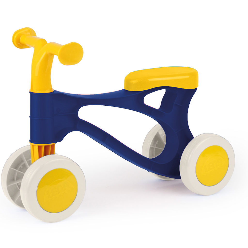LENA: Modro-žltá detská odrážacia motorka