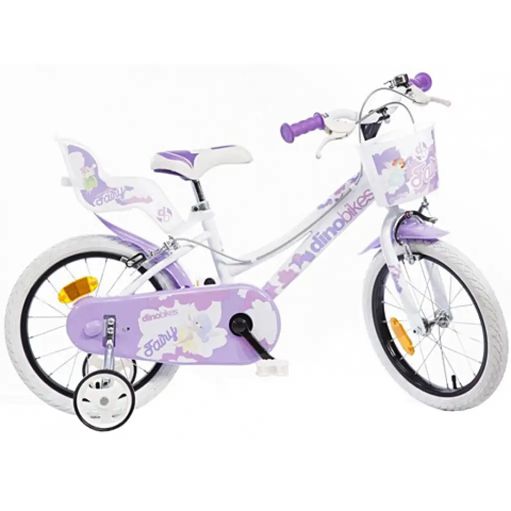 Fehér színű lányos gyerek bicikli 16-os méretben - Dino Bikes kerékpár kép 1