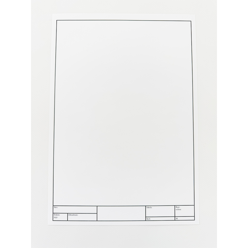 Rámovaný bezdrevný výkresový papier A4 180g
