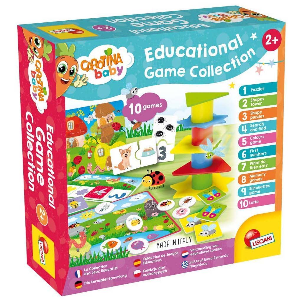 Carotina baby: Sada rozvíjajúcich hier pre najmenších s 10 rôznymi hrami - Lisciani