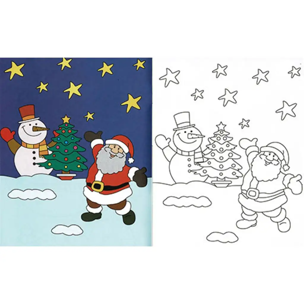 Malá omaľovánka - Vianočné maľovanie kép 2