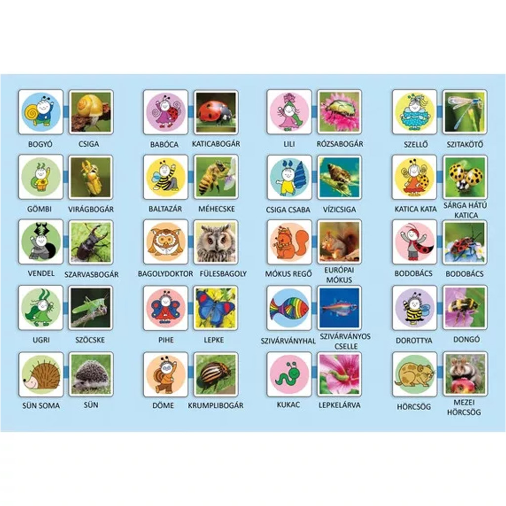 Bogyó a Babka: Kto je kto? pamäťová hra kép 2