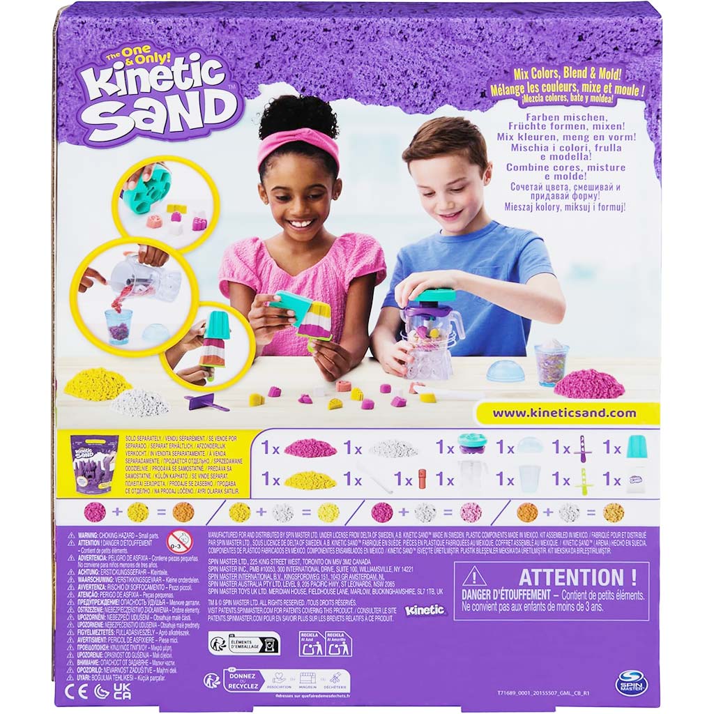 Kinetic Sand: Mixér na prípravu smoothie s 396 g pieskovej plastelíny - Spin Master kép 2