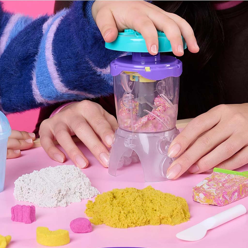 Kinetic Sand: Mixér na prípravu smoothie s 396 g pieskovej plastelíny - Spin Master kép 3
