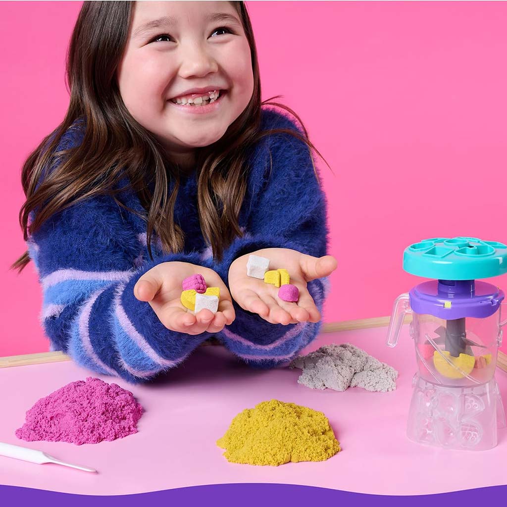 Kinetic Sand: Mixér na prípravu smoothie s 396 g pieskovej plastelíny - Spin Master kép 5
