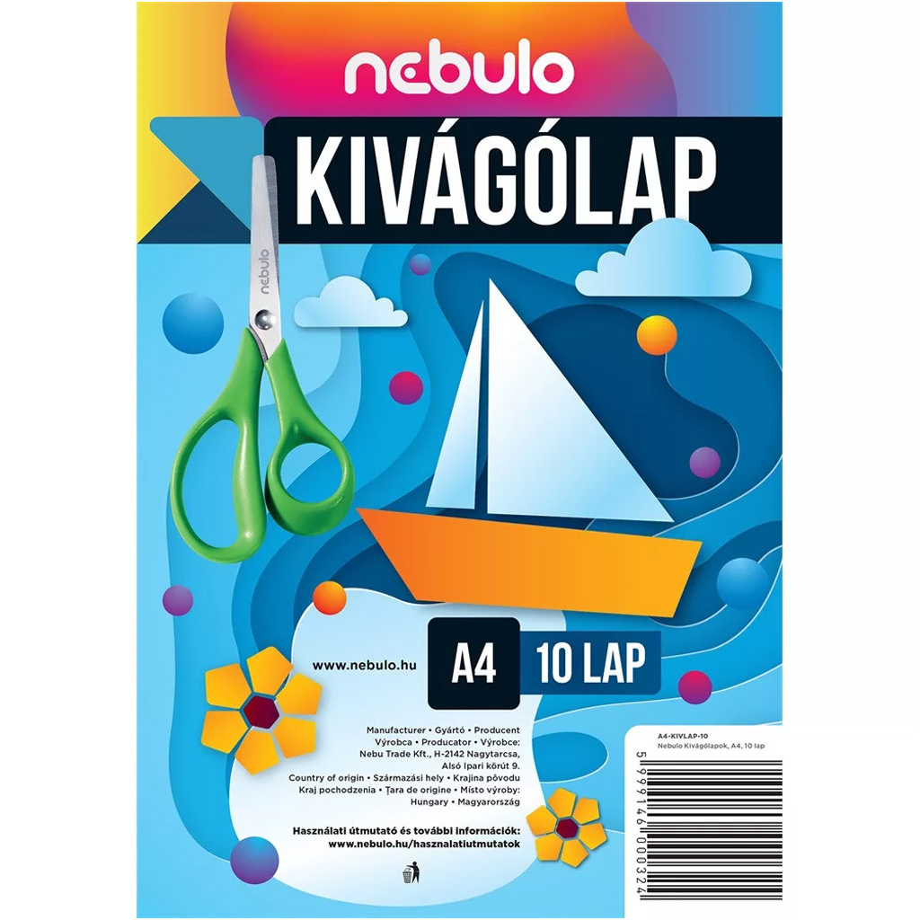 Nebulo: Vystrihovací list A4, 10 listov