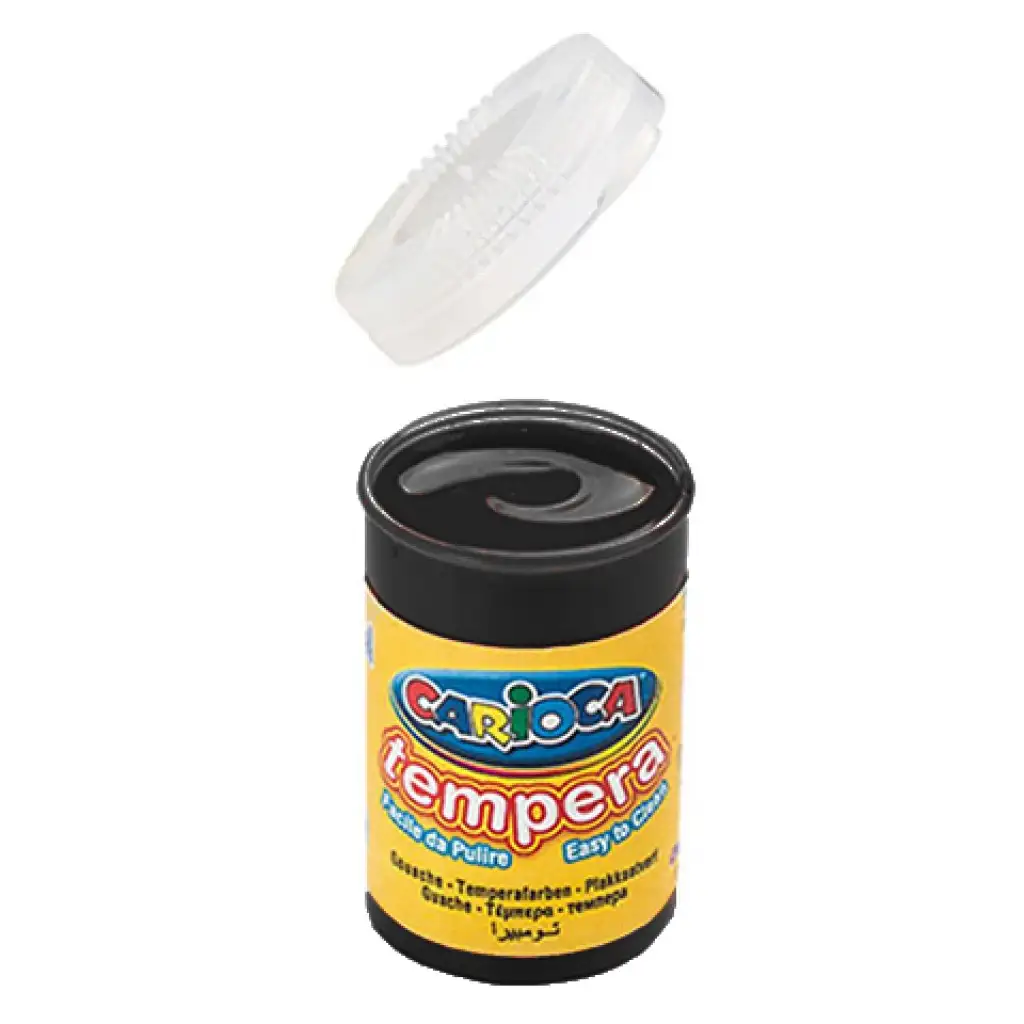 Fekete tempera tégelyben 6x35 gr - Carioca kép 1