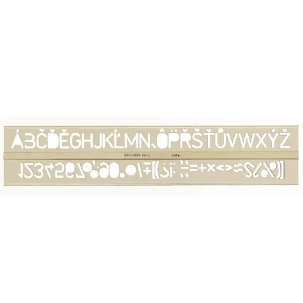 ICO: Koh-I-Noor písmenková šablóna 20 mm