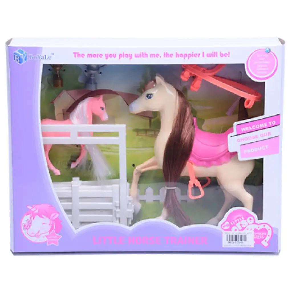 Kone so stajňou a sedlom, hracia sada