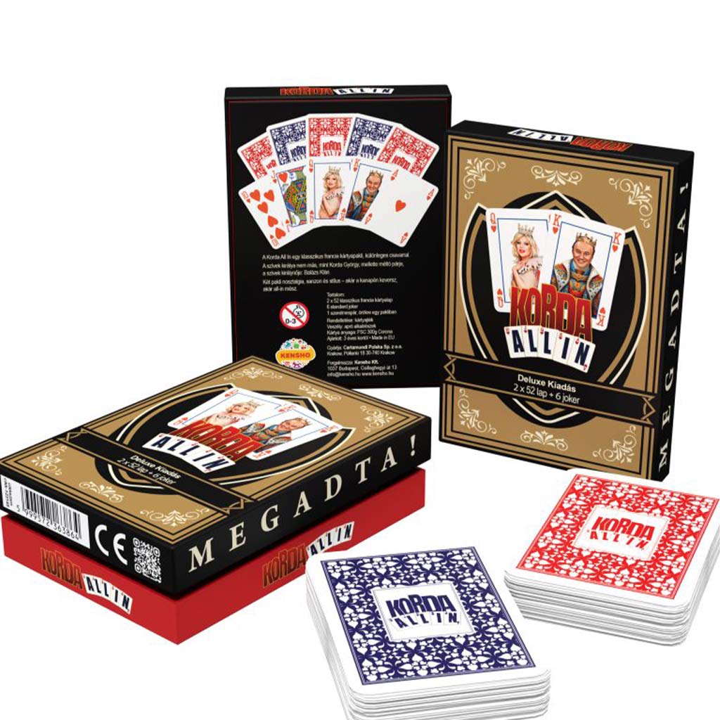 Korda All-In Deluxe francúzsky dvojitý balíček kariet (2x52 kariet + 6 žolíkov) kép 3